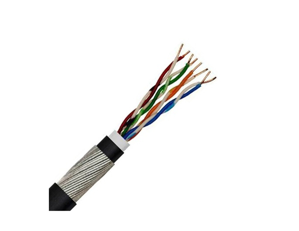 SFX/C6-UTP-SWA-PE-BLK-100 - Securi-Flex Data Cable Category 6 4 Pairs UTP SWA PE - Black 100m