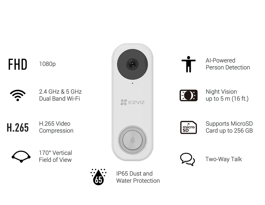 DB1C - EZVIZ Wi-Fi Video Doorbell