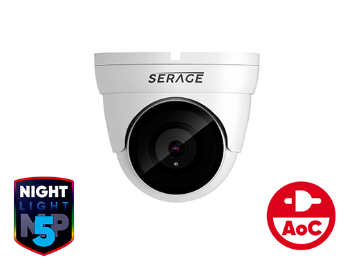 SRDT5FW/B - SERAGE 5MP TVI 2.8mm Fixed Lens Dome Camera