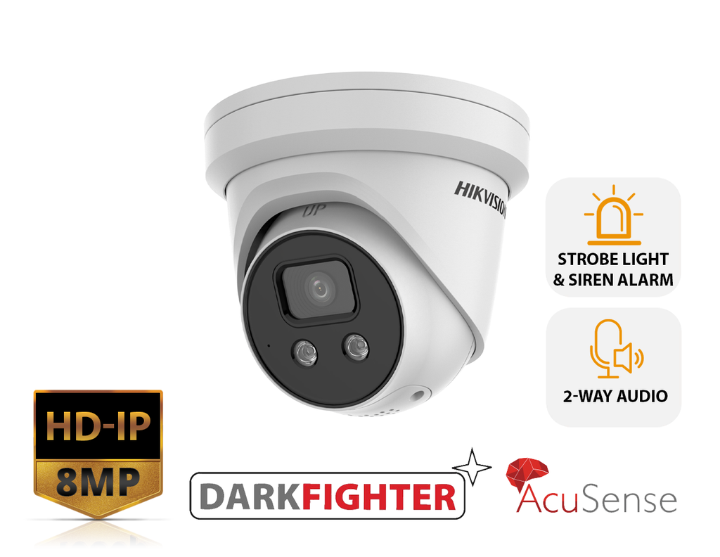 DS-2CD2386G2-ISU/SL - Hikvision AcuSense 8 MP IR Fixed Turret Network Camera