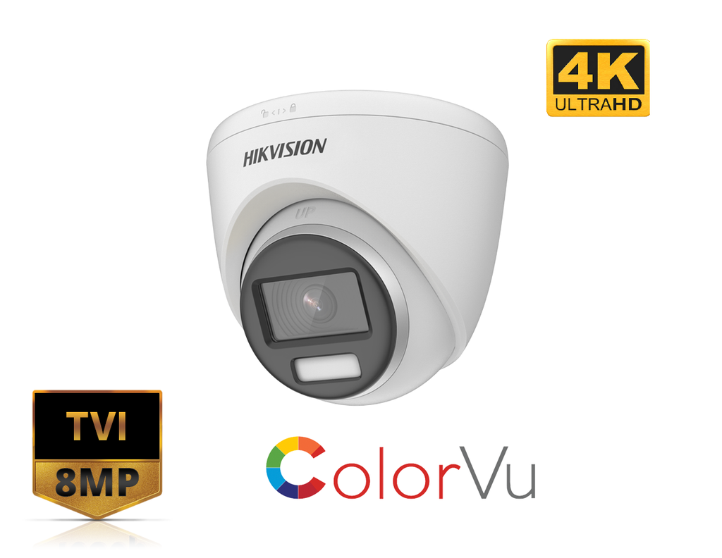 DS-2CE72UF3T-E - Hikvision 4K ColorVu POC Fixed Turret Camera