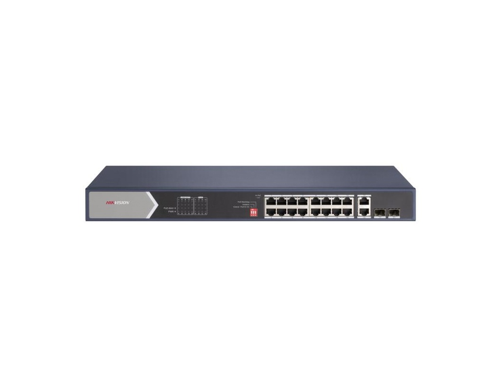 DS-3E0520HP-E - Hikvision 16 Port Gigabit Unmanaged POE Switch