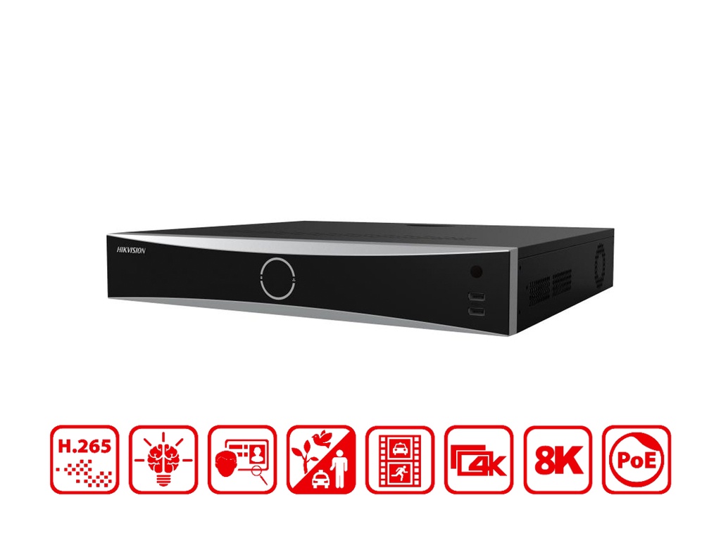 iDS-7716NXI-M4/16P/X - Hikvision 16-ch 1.5U 16 PoE 8K DeepinMind NVR
