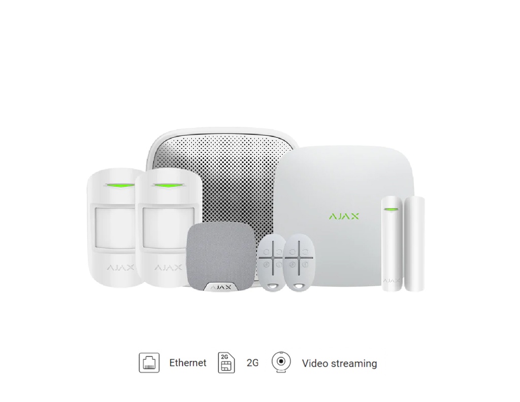 AJAX Kit 1 Hub2 (2G)+MP House with Keyfobs