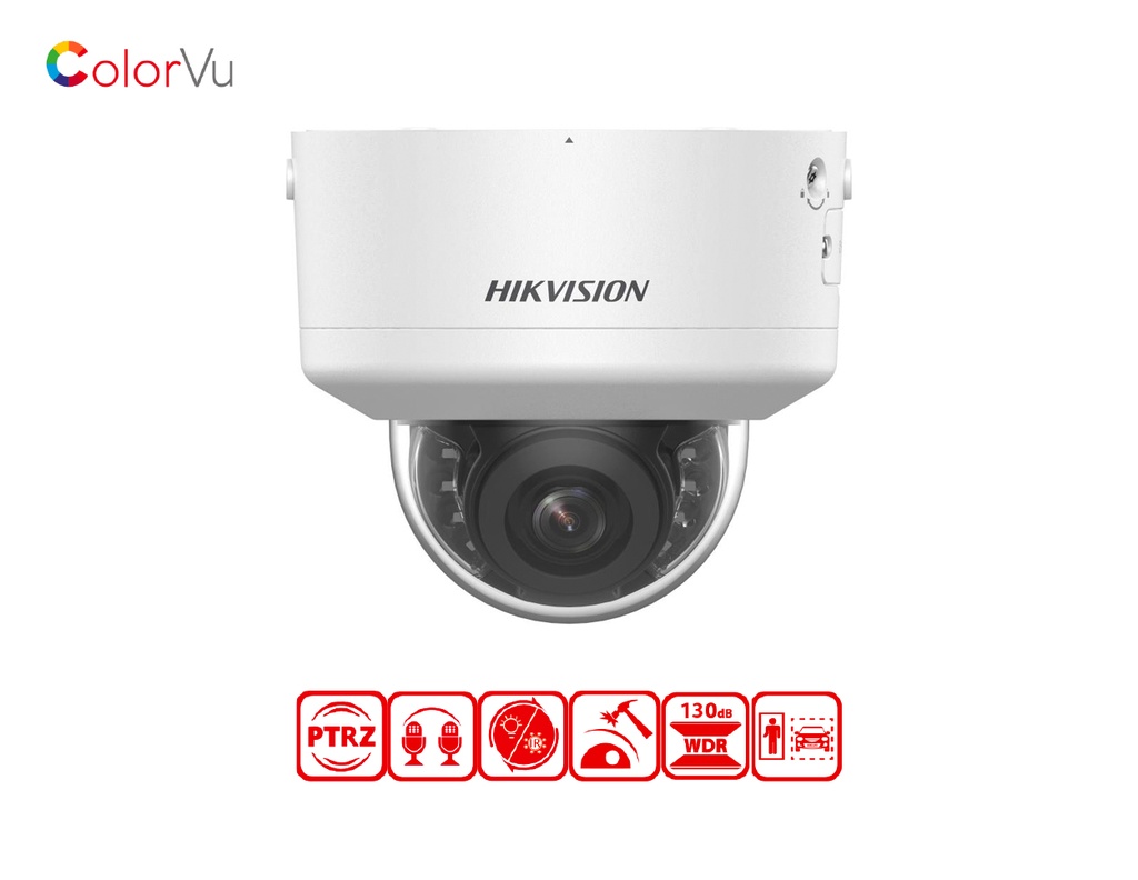 DS-2CD2787G2H-LIPTRZS2U/SL - Hikvision 8 MP Smart Hybrid Light with ColorVu Motorized PTRZ Varifocal Dome Network Camera