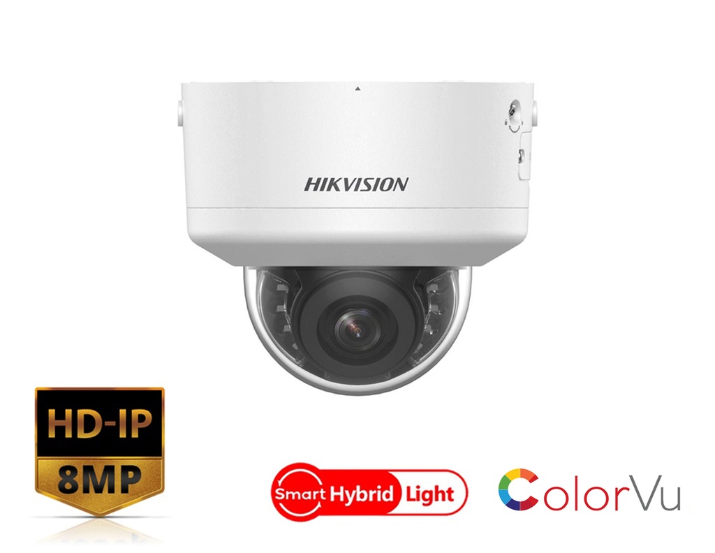 DS-2CD2787G2H-LIPTRZS2U/SL - Hikvision 8 MP Smart Hybrid Light with ColorVu Motorized PTRZ Varifocal Dome Network Camera