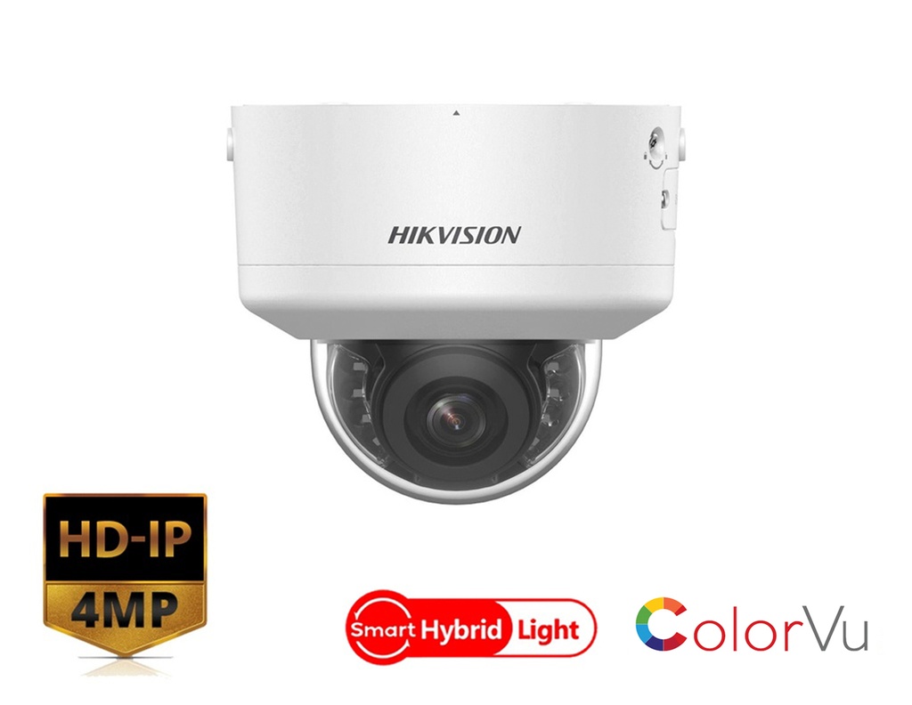 DS-2CD2747G2H-LIPTRZS - Hikvision 4 MP Smart Hybrid Light with ColorVu Motorized PTRZ Varifocal Dome Network Camera