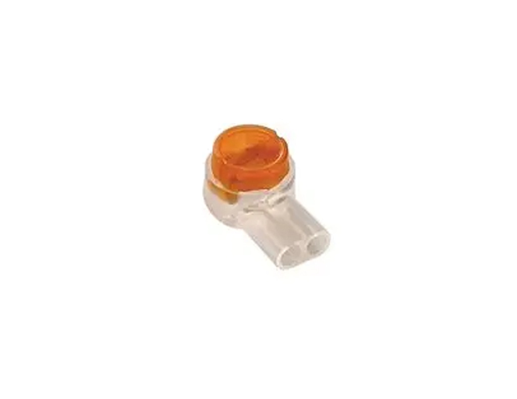 GTJELLY CRIMPS - 2 Way Orange Gel Splice Crimp Connectors, Pack of 100