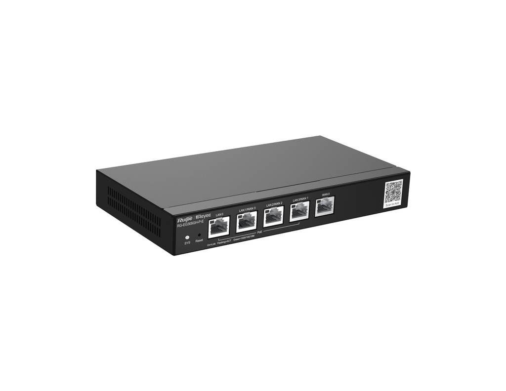 RG-EG305GH-P-E - Reyee 5-Port High-Performance Cloud Managed PoE Office Router