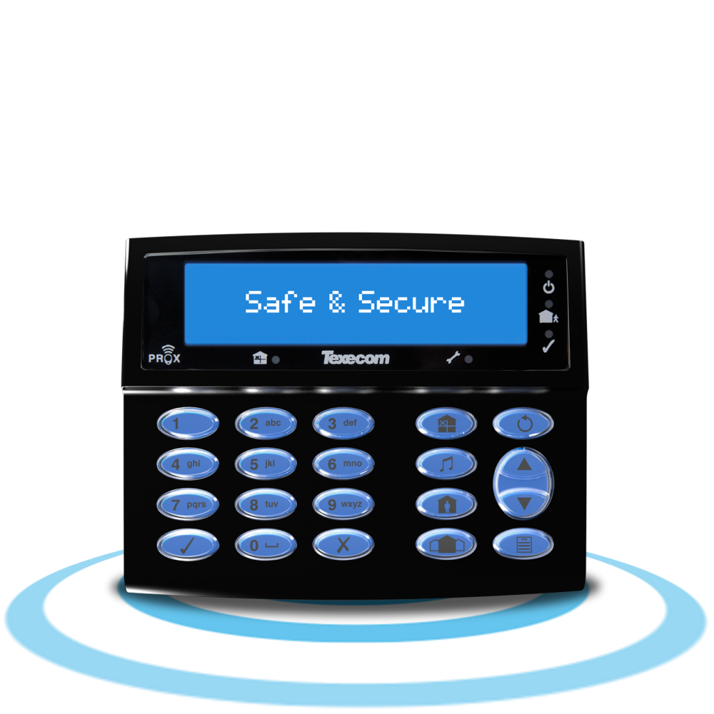 GCE-0006 - Texecom Midnight Black LCDLP-W