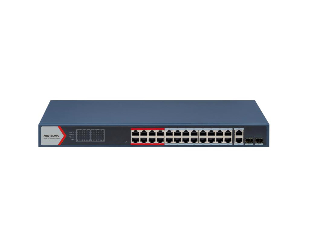 DS-3E1326P-EI (B) - Hikvision 24 Port Fast Ethernet Smart POE Switch