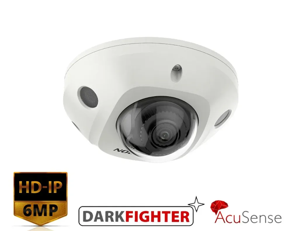 DS-2CD2566G2-IS(2.8MM)(C) - Hikvision 6 MP AcuSense Built-in Mic Fixed Mini Dome Network Camera