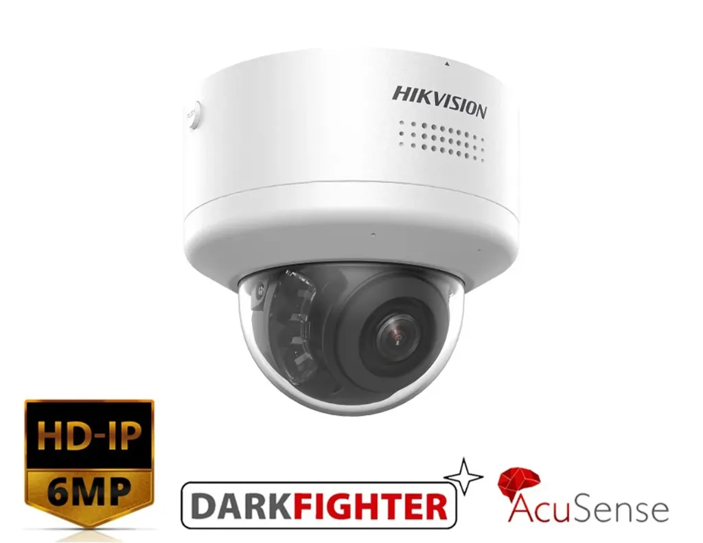 DS-2CD2766G2H-IPTRZS2U/SL - Hikvision 6 MP AcuSense PTRZ Varifocal Dome Network Camera