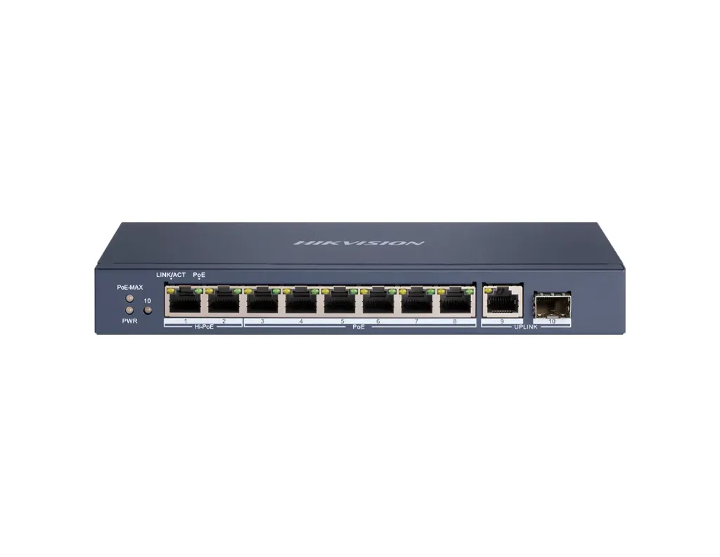 DS-3E0510HP-E - Hikvision 8 Port Gigabit Unmanaged POE Switch