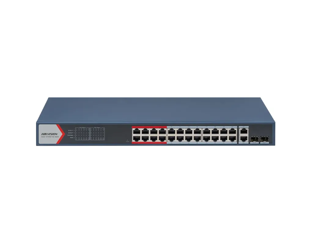 DS-3E1326P-EI(B) - Hikvision 24 Port Fast Ethernet Smart POE Switch