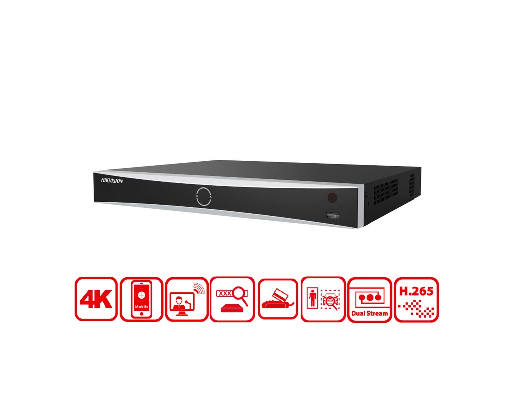 DS-7608NXI-I2/8P/Vpro - Hikvision 8 Channel NVR with AcuSeek - VPro Series