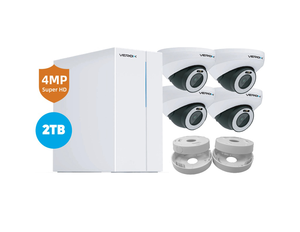 RVIPKIT1/2TB - Verox HD-IP Plug and Play PoE Security Camera system