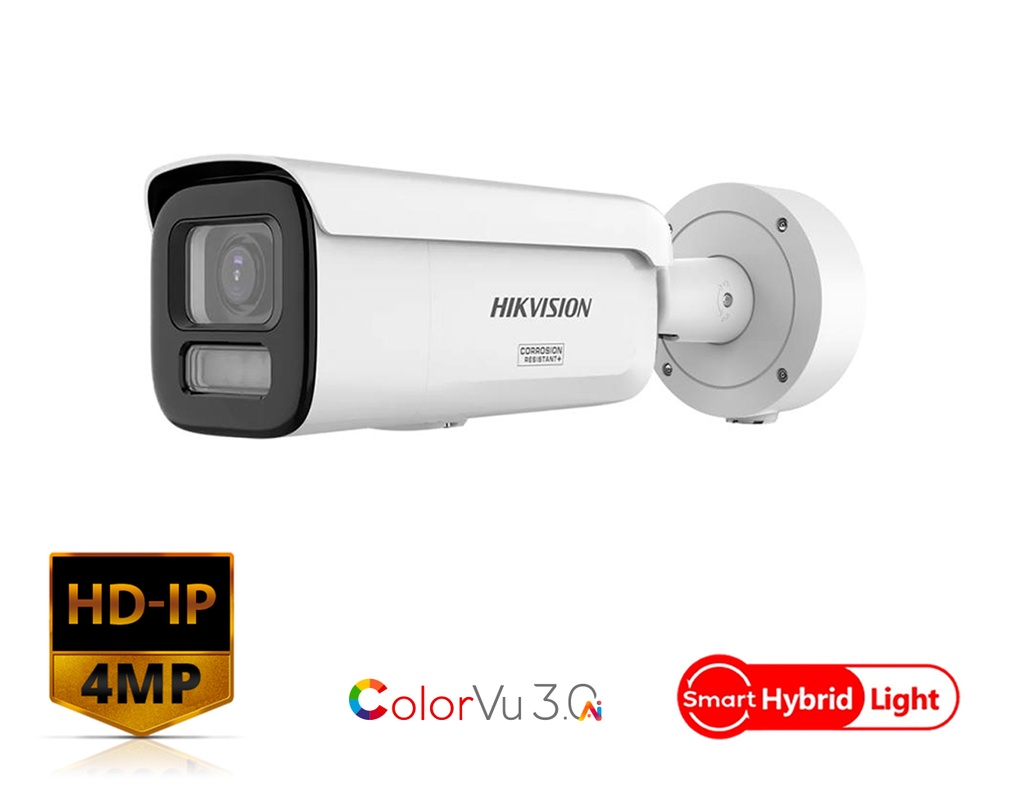 DS-2CD2647G3-LIZSY  - Hikvision 4 MP Smart Hybrid Light with ColorVu Motorized Varifocal Bullet Network Camera
