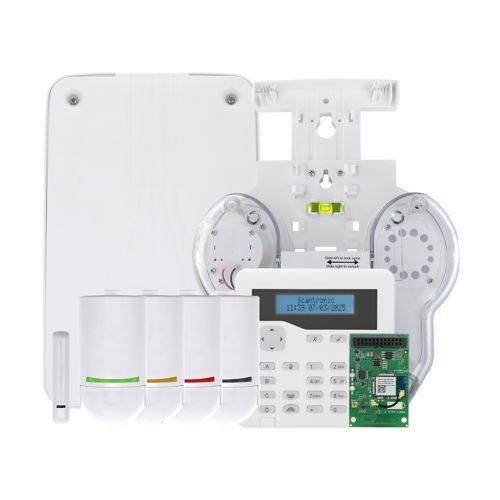 KIT-30R-RKP-SDR  - Eaton Scantronic 30R Kit, (1) PAN-30R, (1) KEY-2R-KPZ, (4) DET-2R-PIR, (1) COM-DATA-WIFI, (1) DET-2R-DC-W, (1) SDR-2R-EXT-NC