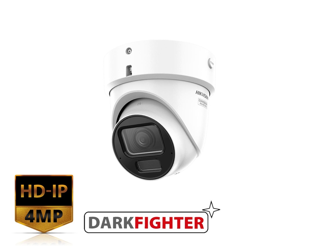 DS-2CD2H46G2H-IZSY - Hikvision 4MP Powered by Darkfighter Motorized Varifocal Turret Network Camera