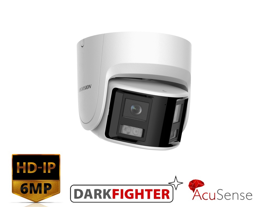 DS-2CD2366G2P-ISU/SL - Hikvision 6 MP Panoramic AcuSense Fixed Turret Network Camera