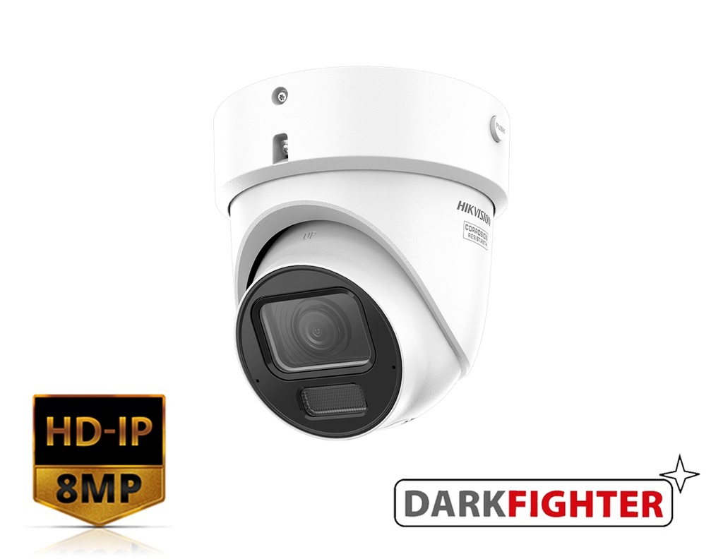 DS-2CD2H86G2H-IZSY - Hikvision 8MP Powered by Darkfighter Motorized Varifocal Turret Network Camera