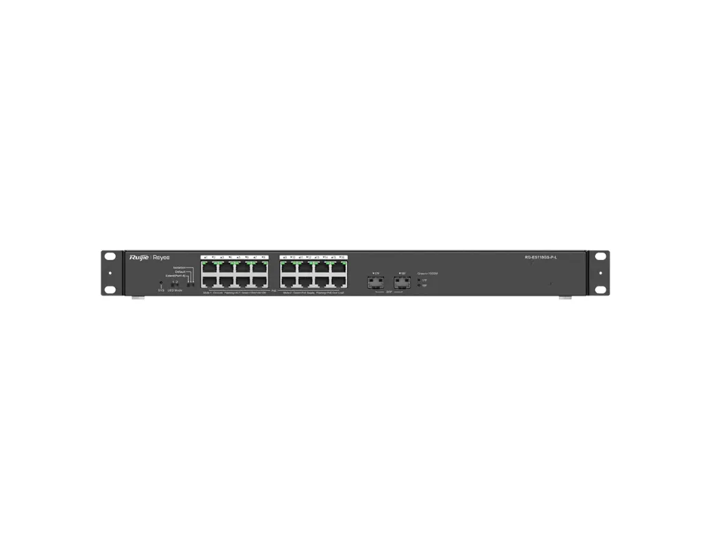 RG-ES118GS-P-L - Ruijie 18-Port 10/100/1000 Mbps Unmanaged PoE Switch