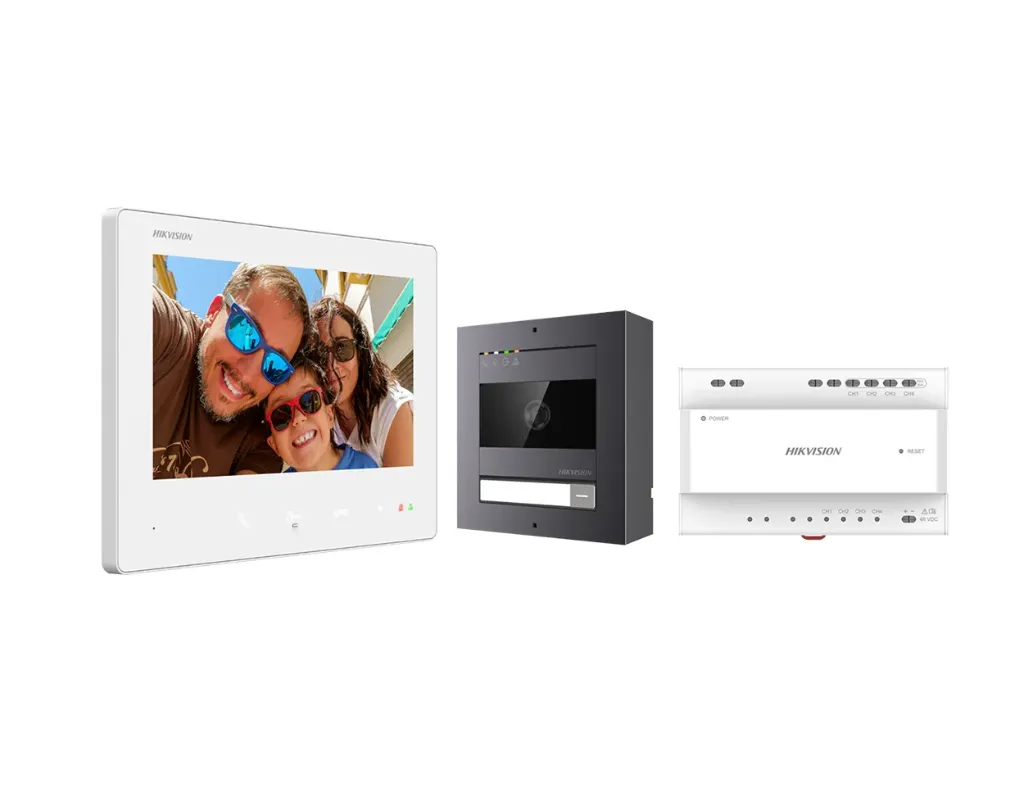 DS-KIS704EY/Aluminum - Hikvision 2-wire HD KIT