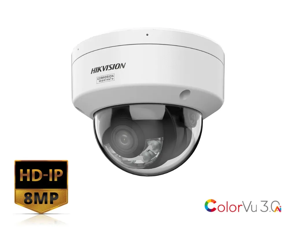 DS-2CD2187G3-LIS2UY(4mm) - Hikvision 8 MP Smart Hybrid Light with ColorVu Fixed Mini Dome Network Camera