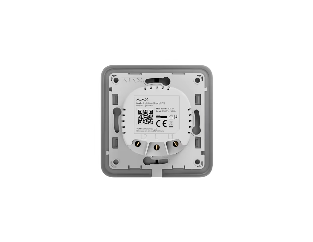 AJLS63114/1G - AJAX LightCore Relay for LightSwitch (1-GANG)