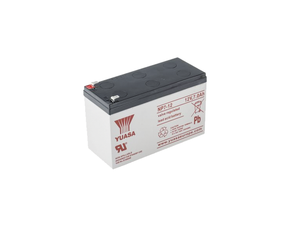 BATT12V/7A - Yuasa NP7-12 7Ah 12V Sealed Lead Acid Battery
