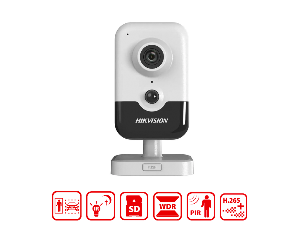 DS-2CD2446G2-I(2.8MM)(C) - Hikvision 4MP AcuSense Fixed Cube Network Camera
