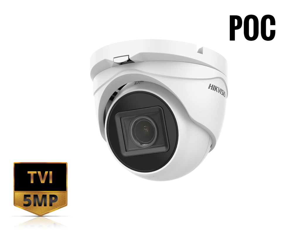 DS-2CE79H0T-IT3ZE(2.7-13.5MM) - Hikvision 5 MP PoC Motorized Varifocal Turret Camera