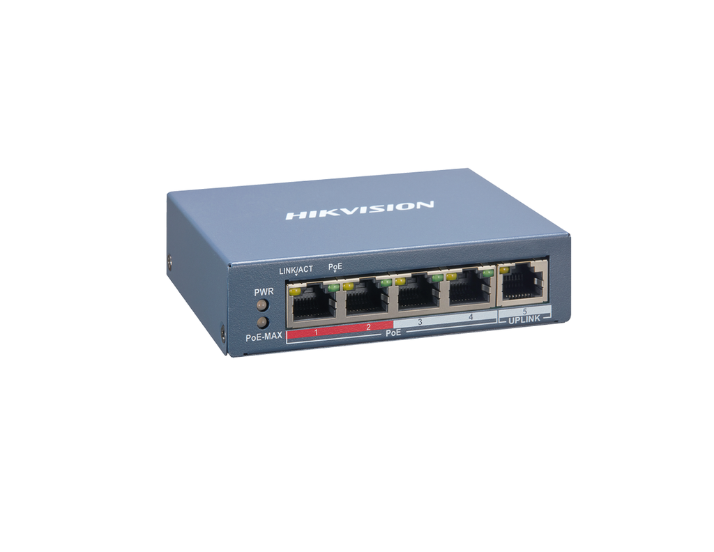 DS-3E1105P-EI(O-STD)V2 - Hikvision Smart Managed 4-Port 100 Mbps PoE Switch
