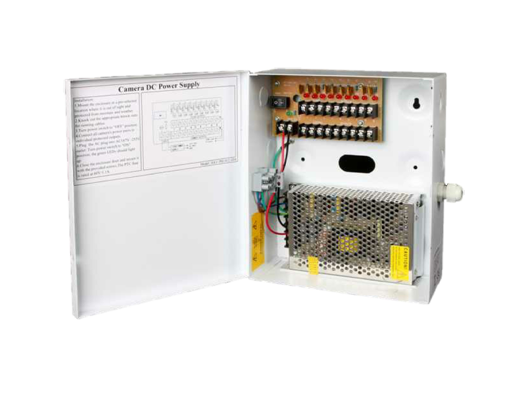 HAY-PSU1612-20A - 16 Way Boxed PSU 20AMP PTC Fuses Surge Protected