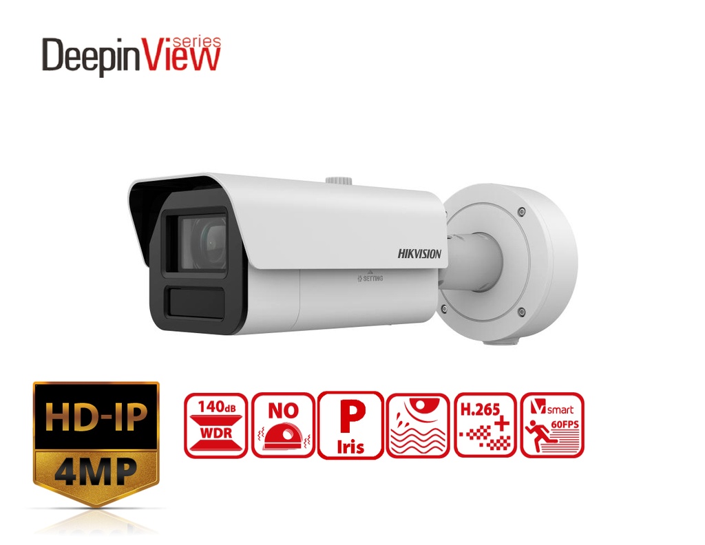 IDS-2CD7A45G0-IZHSY(4.7-118MM) - Hikvision 4MP DeepinView Moto Varifocal Bullet Camera