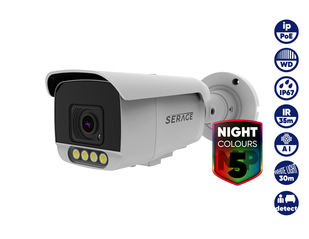 SRBNC5FAIW - Serage 5MP IP 2.8mm Fixed Lens Bullet