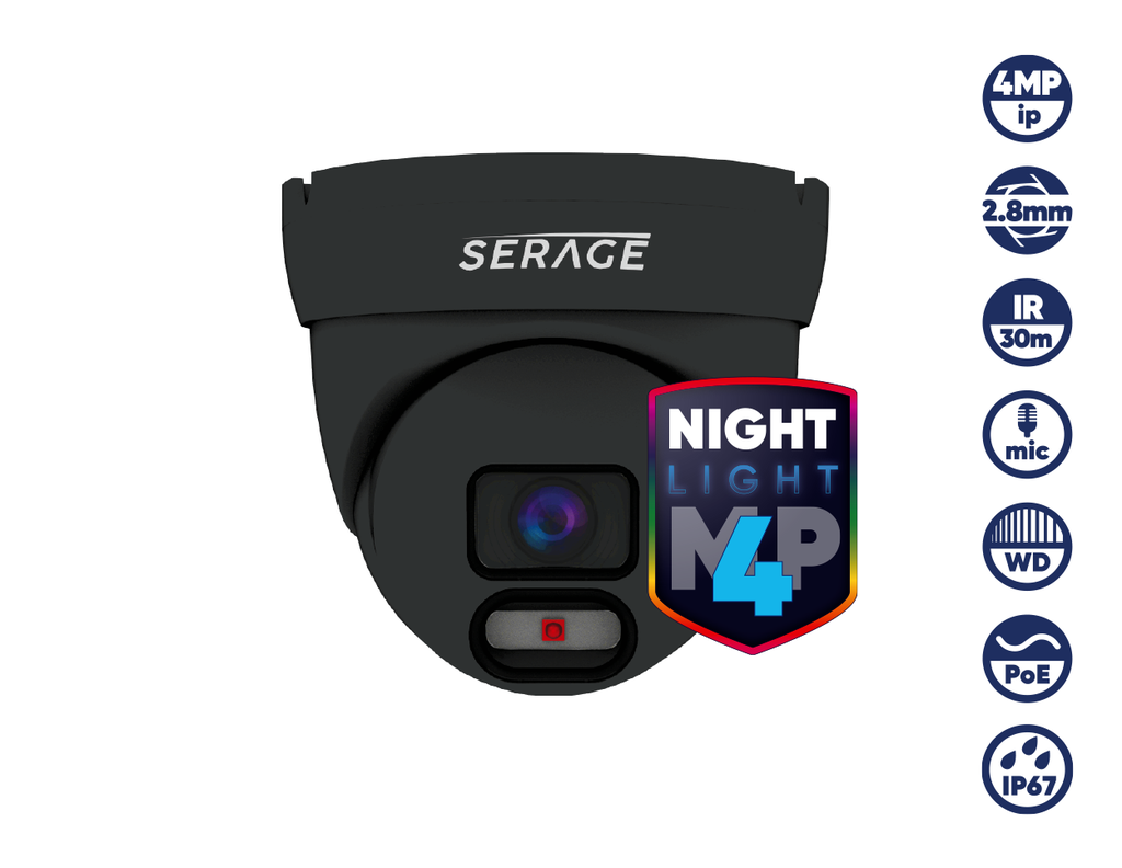 SRDN4FB - Serage 4MP IP 2.8mm Fixed Lens Dome Camera