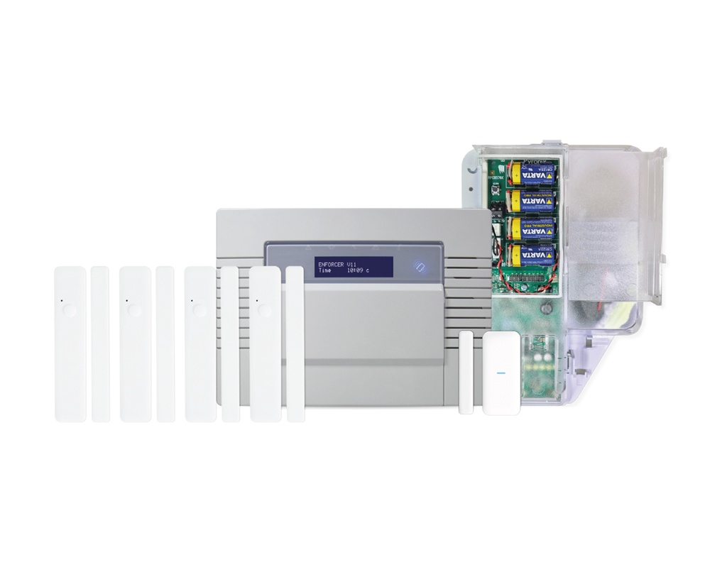 Pyronix PY-ENF/KIT5-UK - 1xEnforcer V11 panel with built-in DIGI-WIFI, 4xMC1Z2/SHOCK-WE, 1xMCNANO-WE, 1xDELTA/MOD-WE