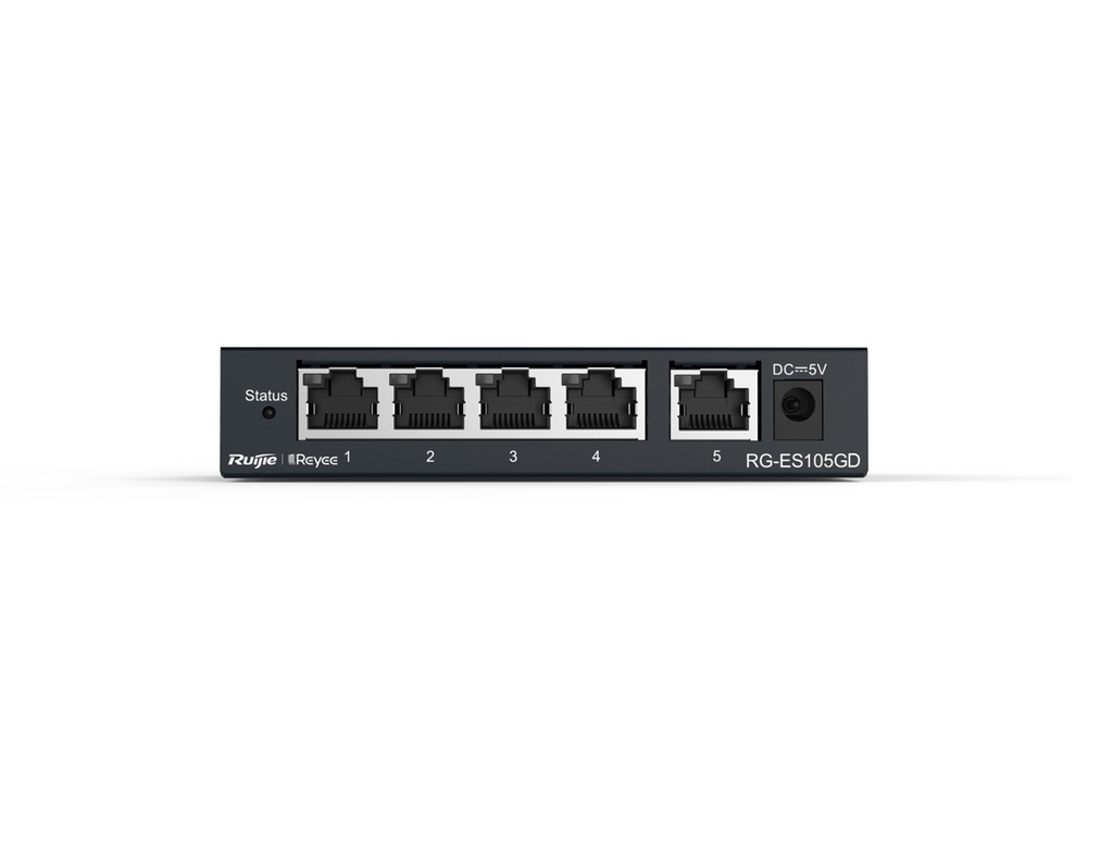 RG-ES105GD - Ruijie 5-port 10/100/1000Mbps Unmanaged Non-PoE Switch