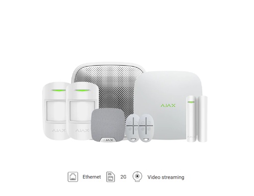 AJAX Kit 1 Hub2 (2G)+MP House with Keyfobs