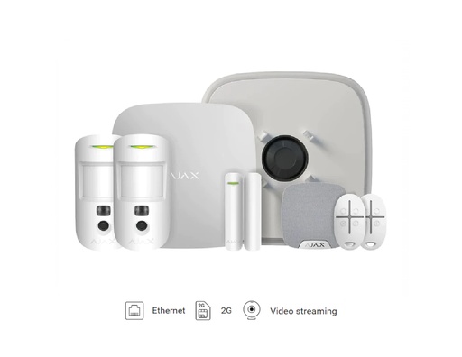 AJAX Kit 1 Hub2 Plus MC DD House with Keyfobs
