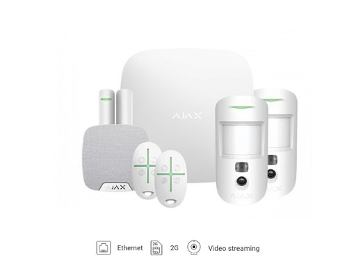 AJAX Kit 2 Hub2 (2G)+MC Apartment with Keyfobs