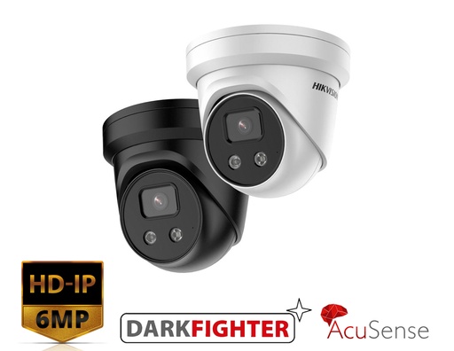DS-2CD2366G2-I(U) - Hikvision AcuSense 6 MP IR Fixed Turret Network Camera