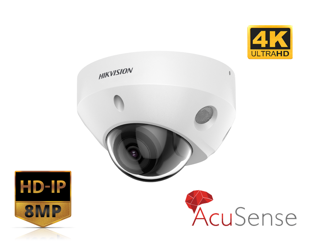 [DS-2CD2583G2-IS(2.8MM)] DS-2CD2583G2-IS(2.8MM) - Hikvision 8MP AcuSense Fixed mini Dome Network Camera