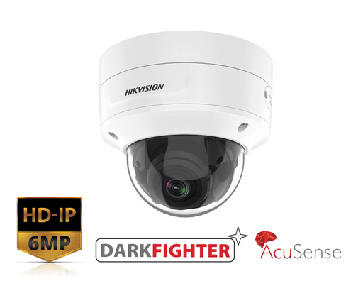 [DS-2CD2766G2-IZS(2.8-12MM)] DS-2CD2766G2-IZS(2.8-12MM) - Hikvision 6MP AcuSense Powered-by-DarkFighter Motorized Varifocal Dome Network Camera