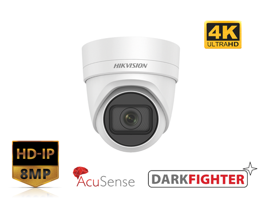 [DS-2CD2H86G2-IZS] DS-2CD2H86G2-IZS - Hikvision 8MP AcuSense EXIR Motorised Varifocal Turret Network Camera