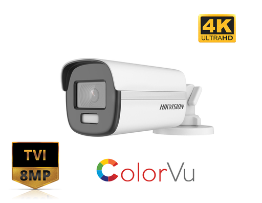 [DS-2CE12UF3T-E(2.8MM)] DS-2CE12UF3T-E(2.8MM) - Hikvision 4K ColorVu POC Fixed Bullet Camera