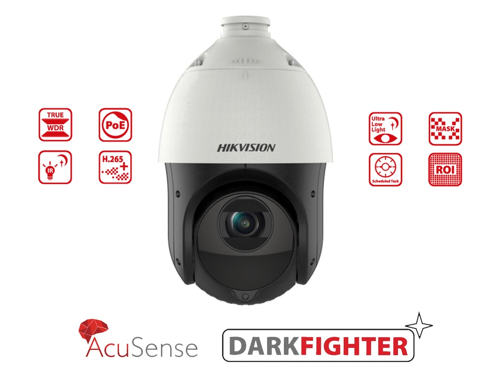 [DS-2DE4215IW-DE(T5)] DS-2DE4215IW-DE(T5) - Hikvision 2 MP 15X Powered by DarkFighter IR Network Speed Dome