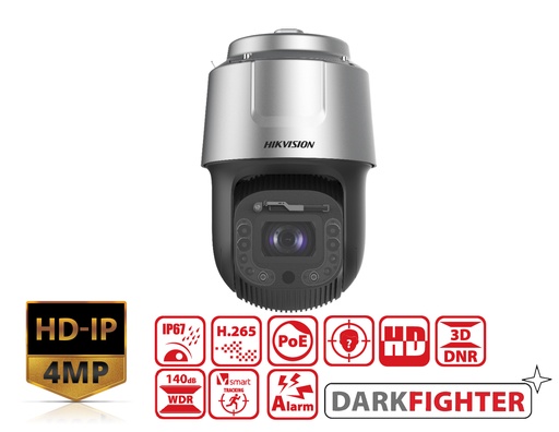 [DS-2DF8C442IXS-AELW(T5)] DS-2DF8C442IXS-AELW(T5) - Hikvision 4 MP 42X DarkFighter IR Network Speed Dome